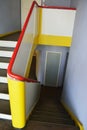 Stairs and stair rails at the House Kandinsky / Klee in Dessau-Rosslau.